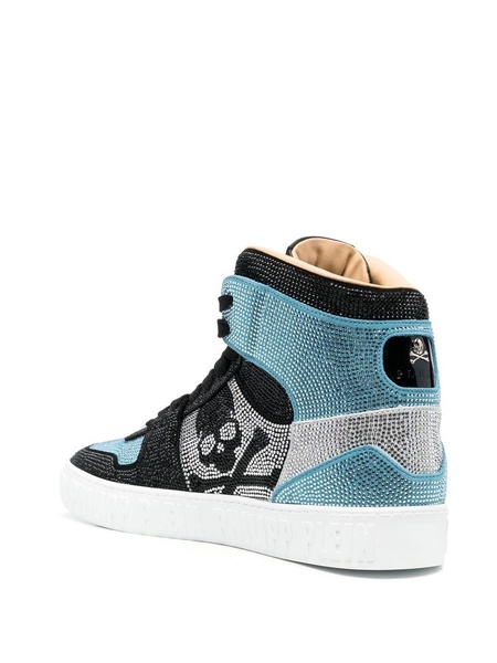 Strass high-top sneakers