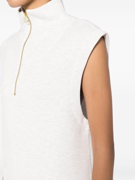 Magnolia half-zip tank top 