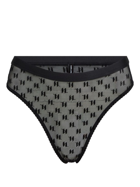 monogram-mesh briefs