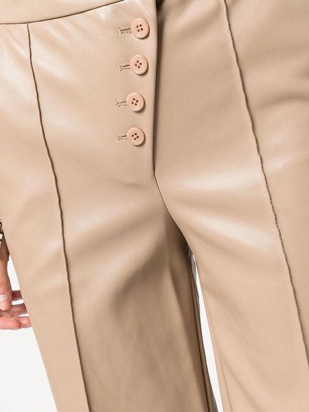 four-pocket buttoned straight trousers 