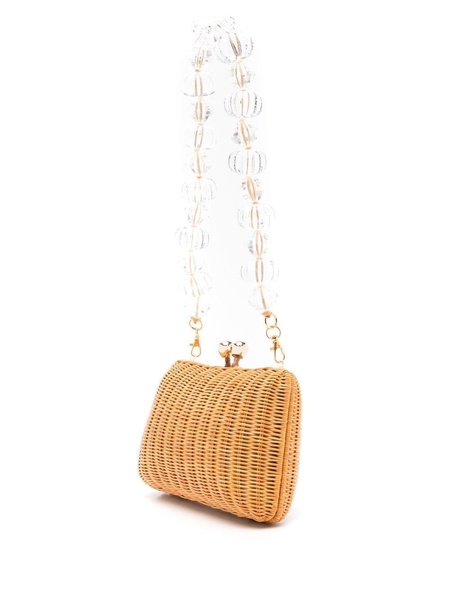 Charlotte wicker crossybody bag