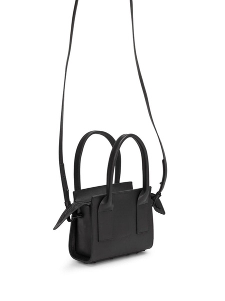 logo-debossed leather tote bag