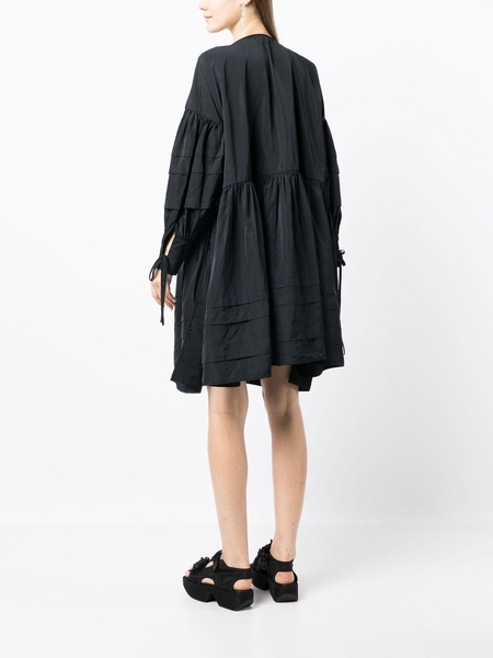 Amalie pleated wrap dress