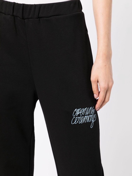 logo-embroidered track pants