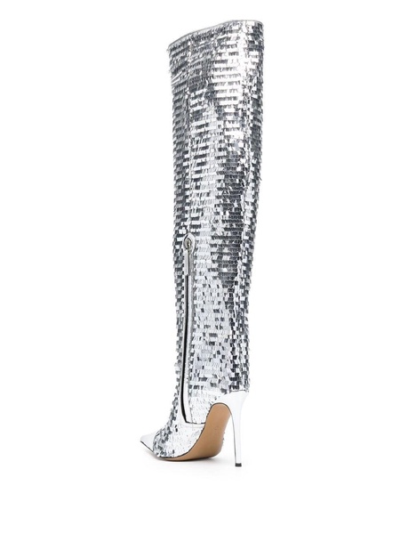 Clem sequinned knee-high boots