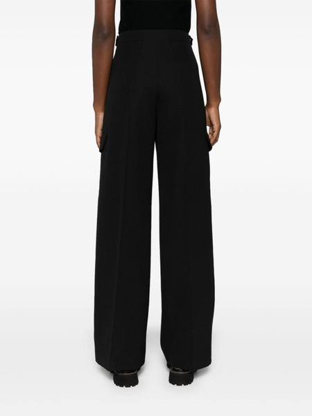 high-waist cargo trousers