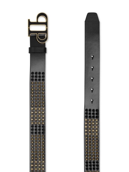 stud-embelllished leather belt