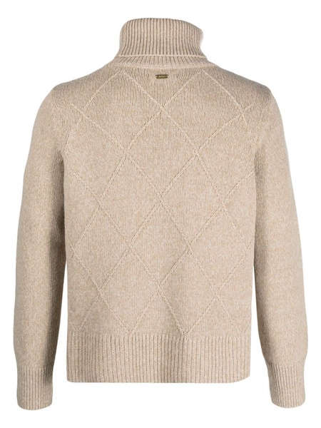 roll-neck knitted jumper