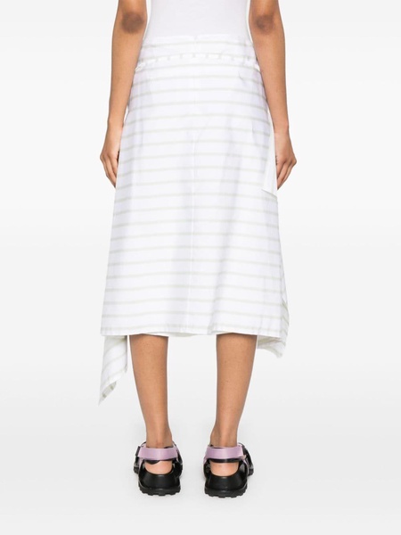 striped poplin skirt 