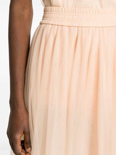 flared tulle midi skirt