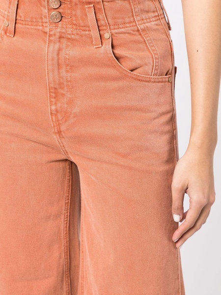 high-rise wide-leg jeans