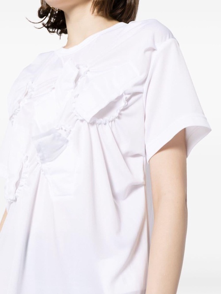 ruffle jersey t-shirt