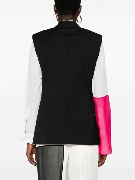 virgin-wool tailored gilet