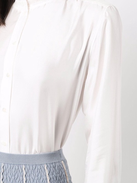 Haby ruffle-detail silk blouse 