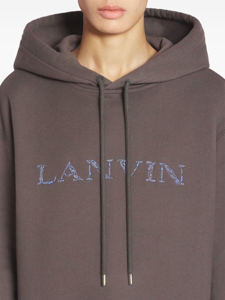 bead-embroidered hoodie