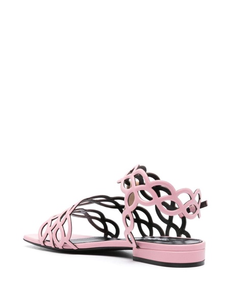 cut-out-detail sandals