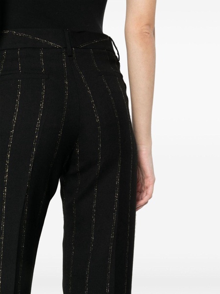 Lurex pinstriped trousers