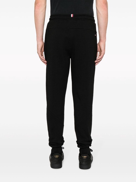 logo-embroidered cotton track pants