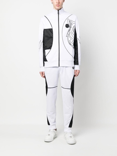 logo-print track suit