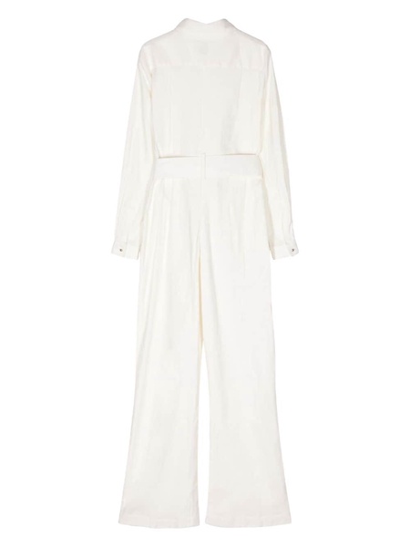 Gabardine Wide-leg Jumpsuit 