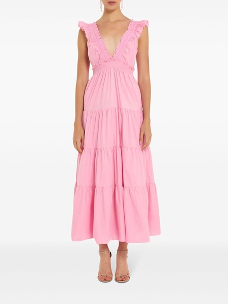 ruffled maxi dress