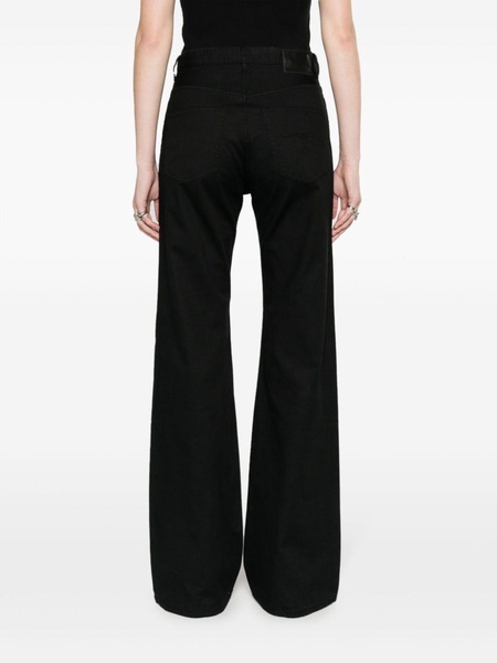 high-waist wide-leg trousers