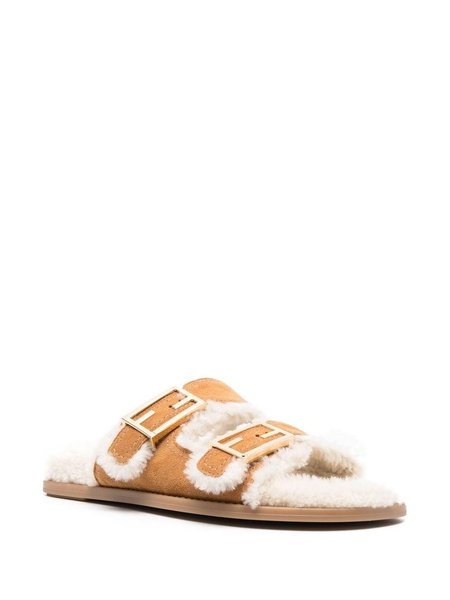 shearling-lined sandals