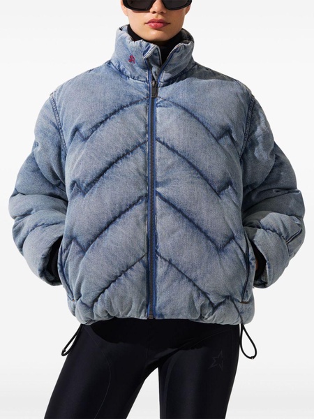 denim puffer jacket