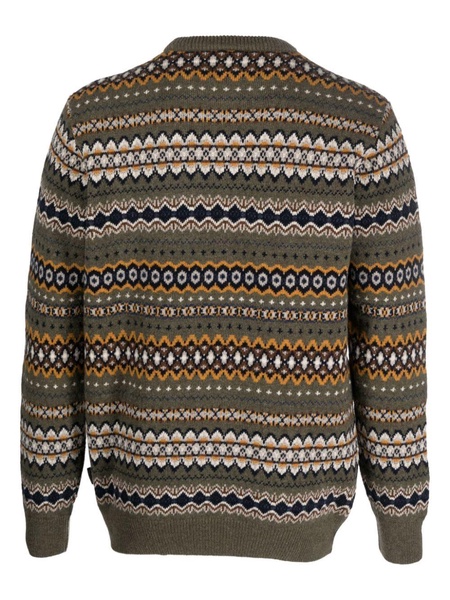 intarsia crew-neck wool jumper