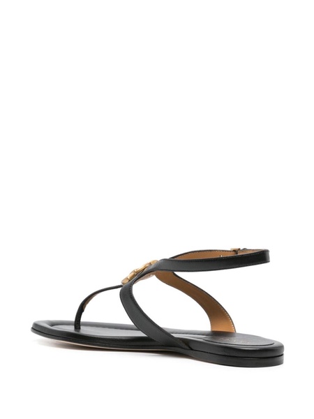 Double G leather thong sandals