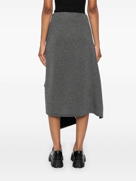 scuba-jersey midi skirt