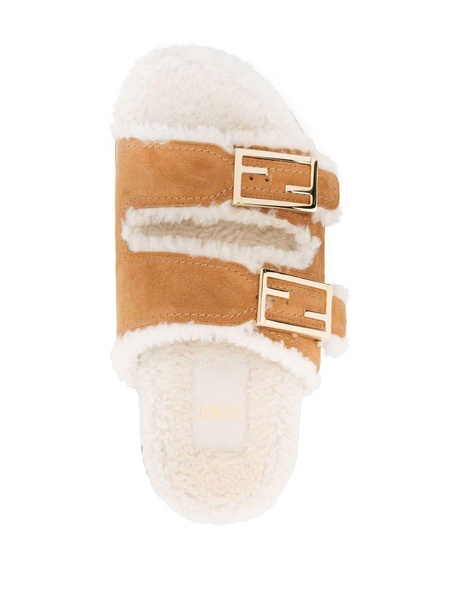 shearling-lined sandals