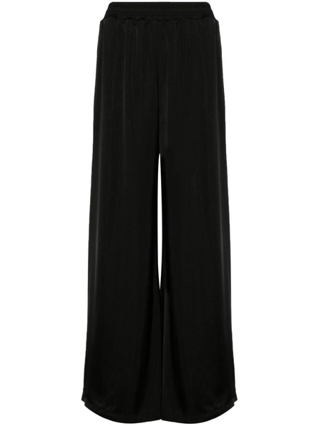 wide-leg satin trousers