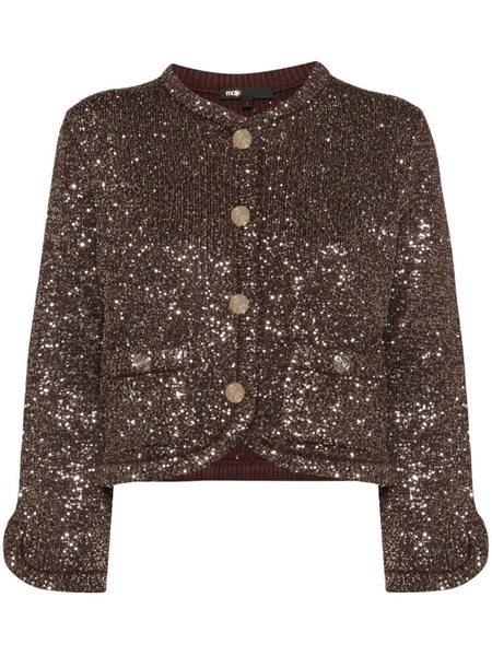 sequinned cardigan