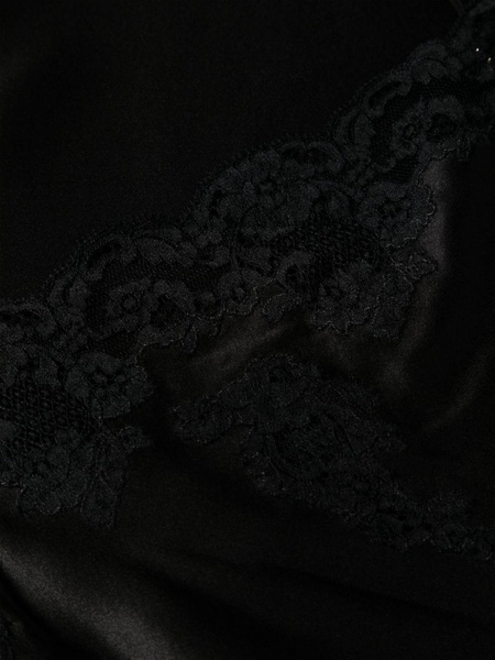 lace-detail silk nightdress