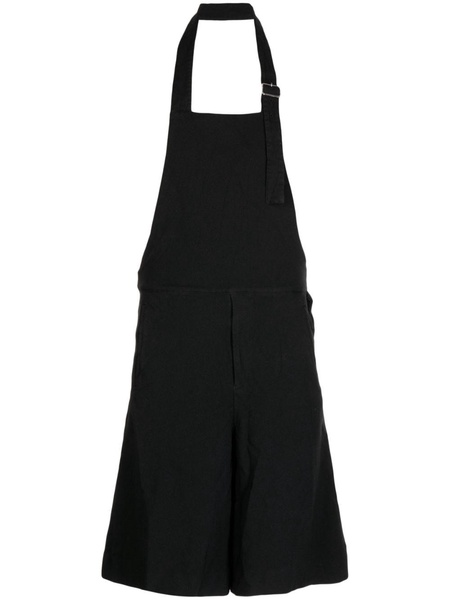 halterneck short dungarees