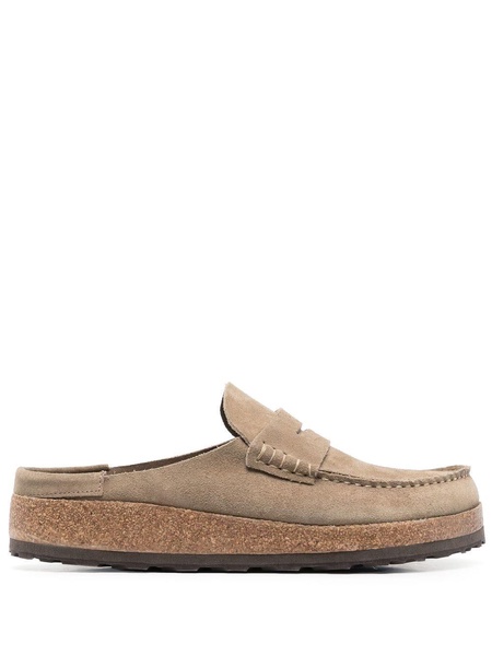 suede slip-on loafers