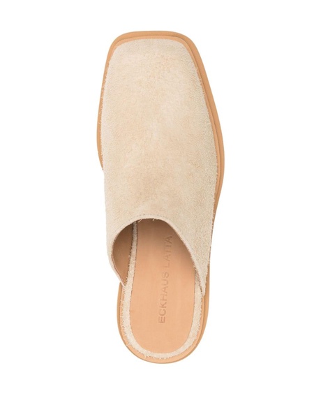 Zoe square-toe mules