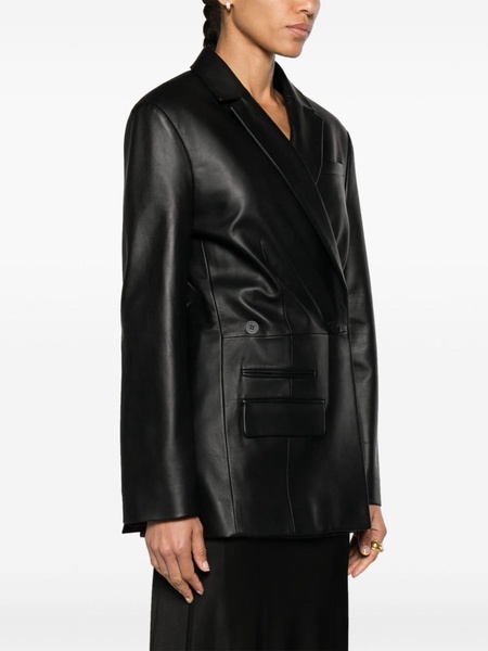 Jacquemus Asymmetric Leather Jacket