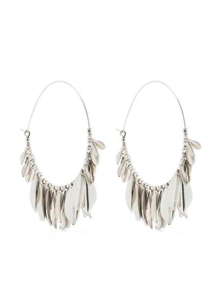 Shiny Leaf hoop earrings