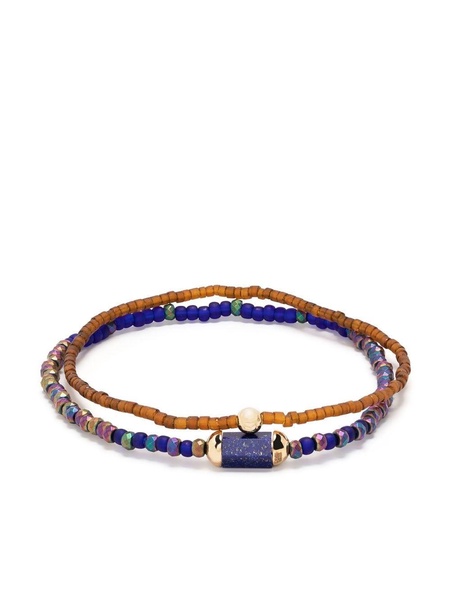 14kt yellow gold lapis lazuli bracelet