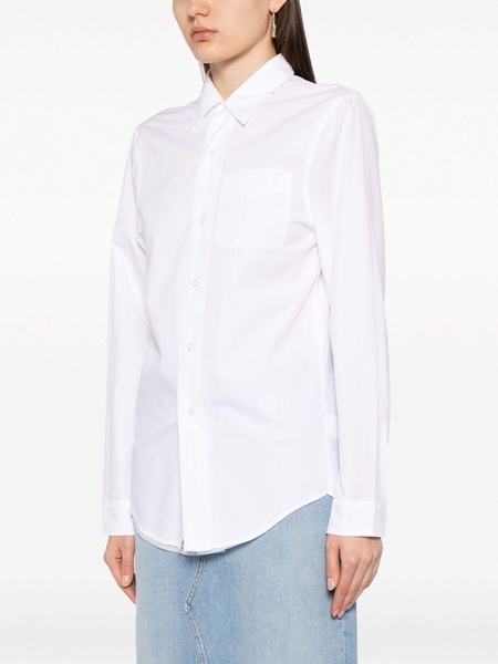 foldout layered cotton shirt