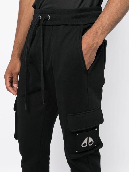 cargo-pockets cotton track pants