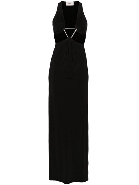 Cut-out Triangle maxi dress