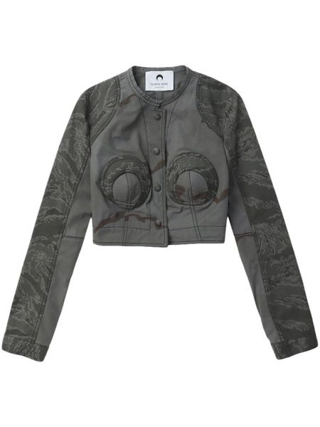 Regenerated Camo cropped jacket