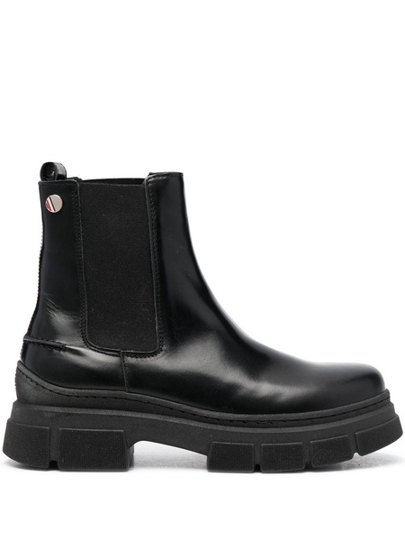 chunky-sole leather Chelsea boots