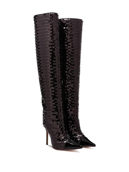 sequin-embellished 105mm boots