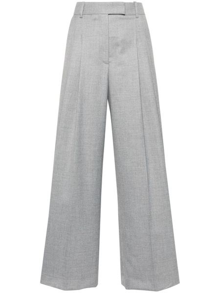 high-waist wide-leg trousers