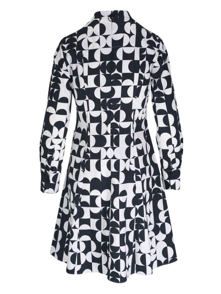 graphic-print cotton dress