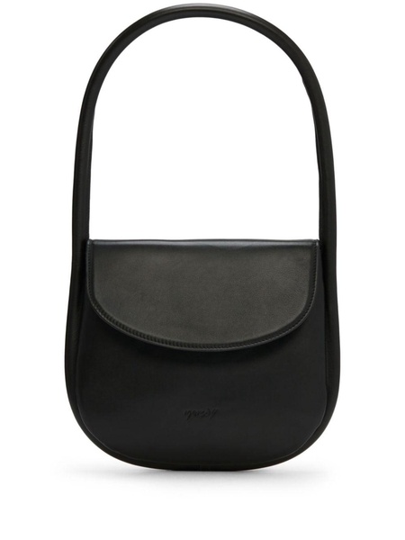 Mezzotonda leather shoulder bag